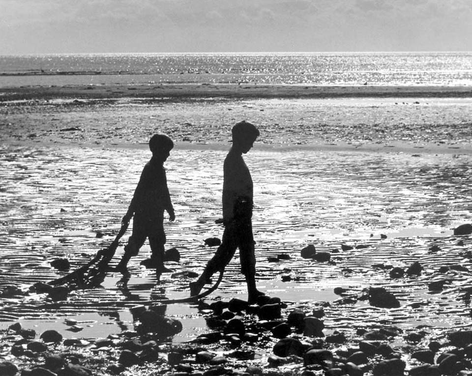 children at beach